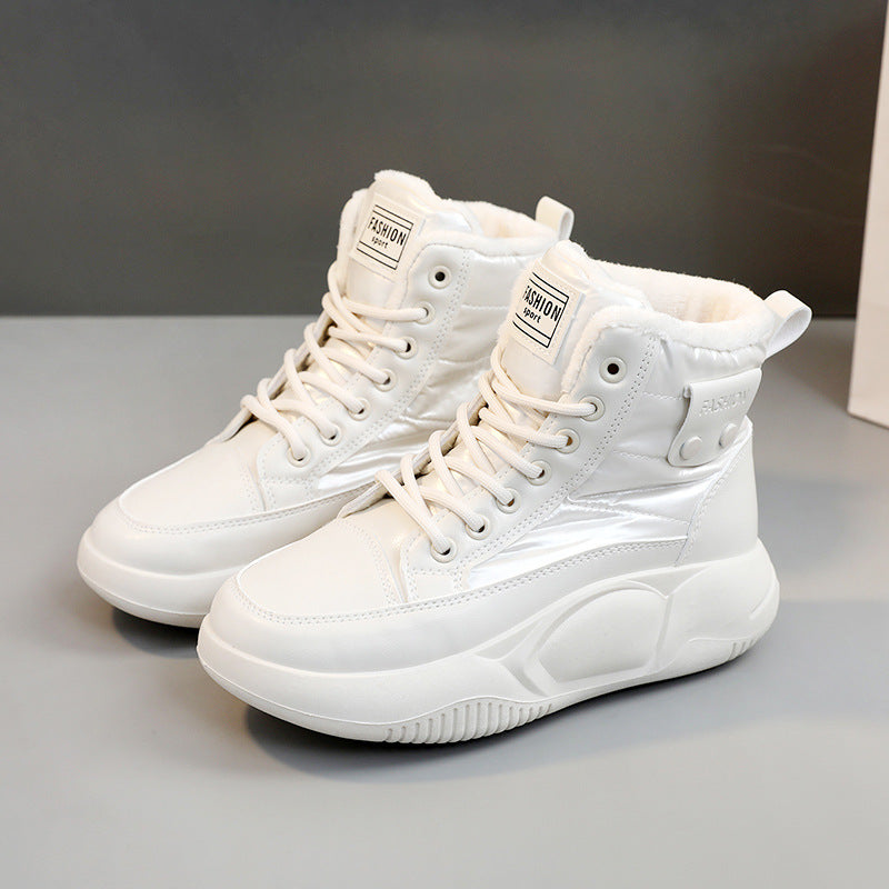 Damen Winterliche Schnürstiefel mit kuscheligem Innenfutter und rutschfester Laufsohle EB