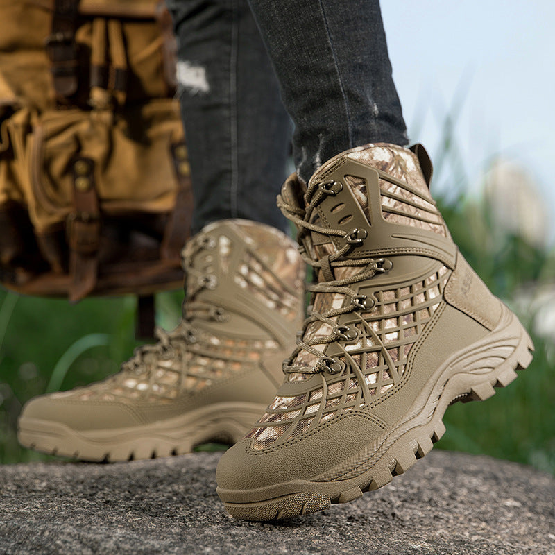 Herren Multifunktionale Camo-Trekkingstiefel EB