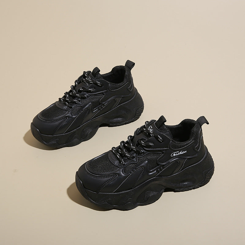 Damen Sportliche Chunky Sneakers mit atmungsaktivem Obermaterial und stabiler Sohle EB