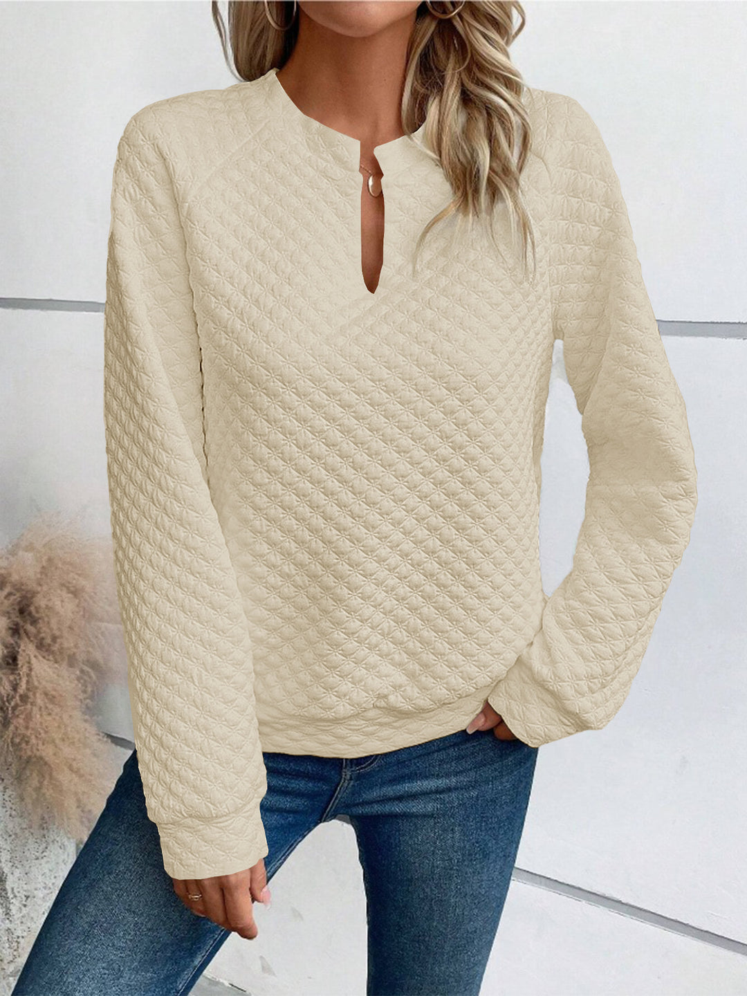 Damen Quilted Pullover EB