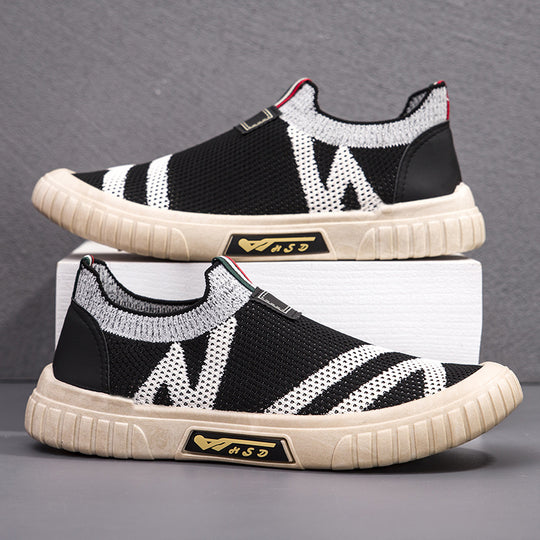 Damen Atmungsaktive Slip-On Sneakers mit flexiblem Obermaterial EB