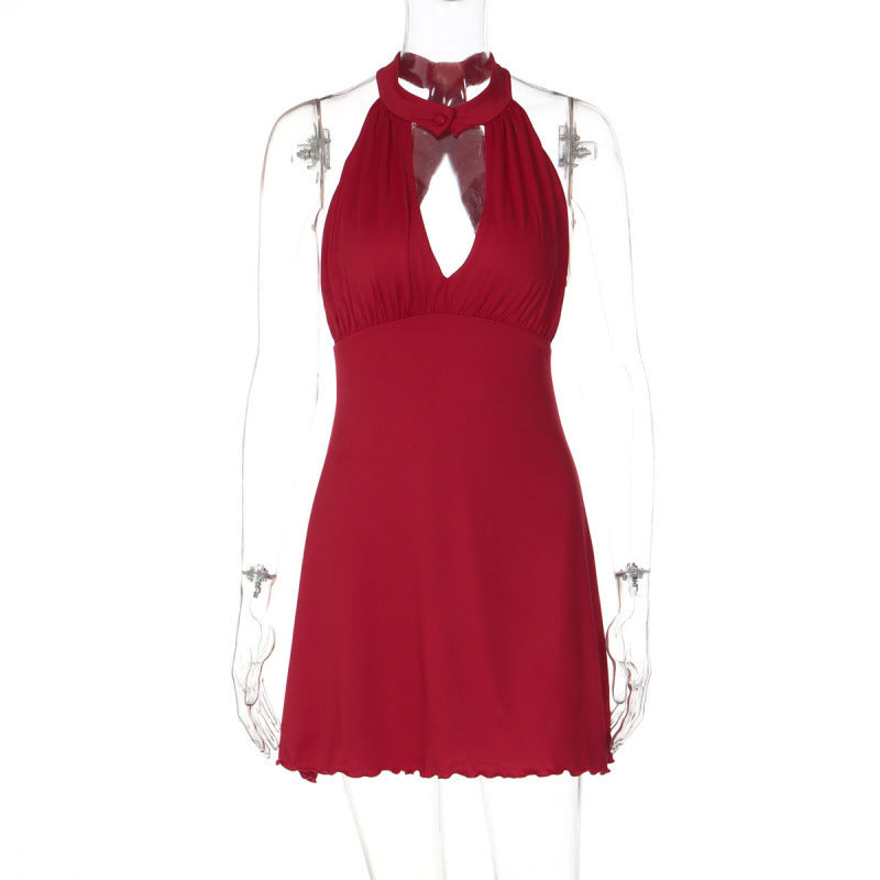 Damen Neckholder Sommerkleid EB