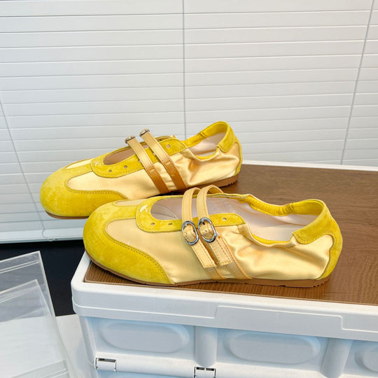 Damen elegante Schnürschuhe mit modischen Doppelriemen EB