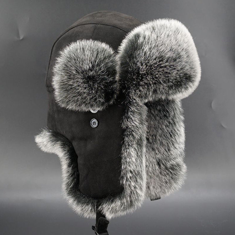 Damen Warme Kunstfellmütze mit Ohrenschutz EB