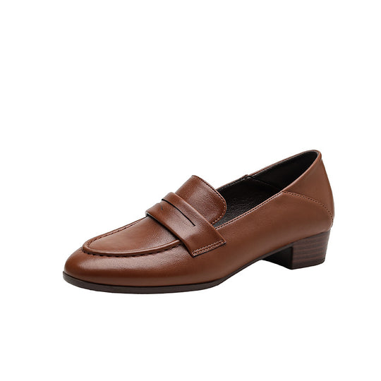 Damen Elegante Ledermokassins EB