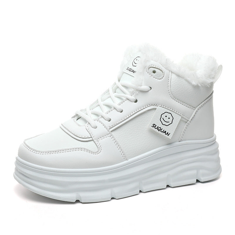 Damen High-Top Sneakers mit kuscheligem Innenfutter und dämpfender Sohle EB