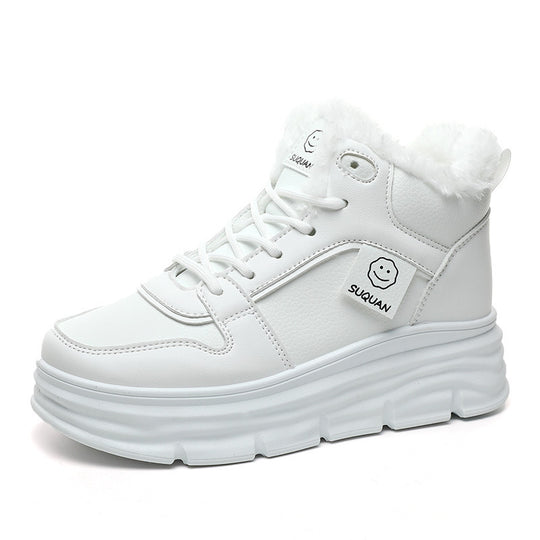 Damen High-Top Sneakers mit kuscheligem Innenfutter und dämpfender Sohle EB