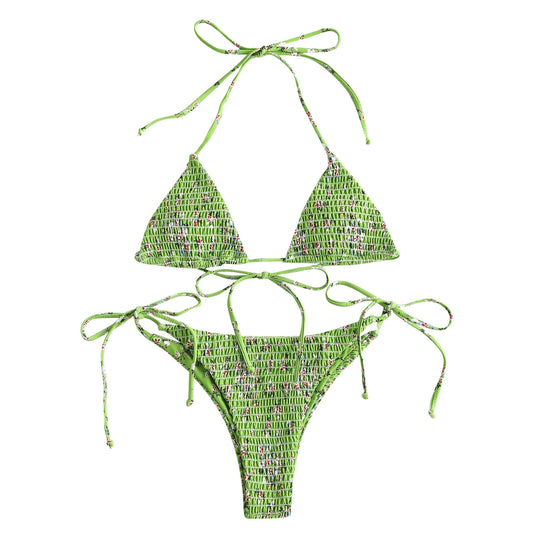 Damen Bikiniset mit verspieltem Rüschen-Design EB