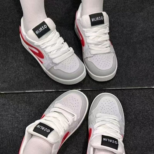 Damen Sneakers im lässigen Streetwear-Stil mit atmungsaktivem Obermaterial und dämpfender Sohle EB