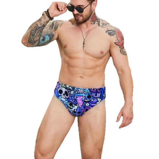 Herren Sportliche Badeshorts mit aufregendem Grafikdesign EB