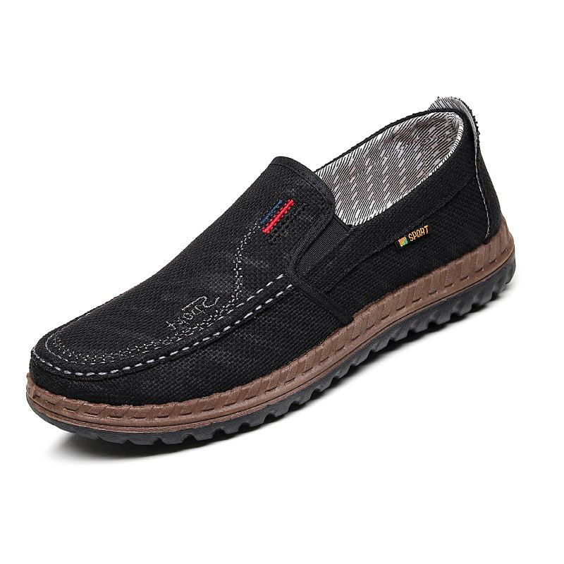Damen bequeme Mokassins mit elastischem Einstieg und modischem Design EB