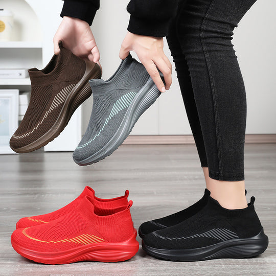 Damen Atmungsaktive und elastische Sneakers mit rutschfester Sohle EB
