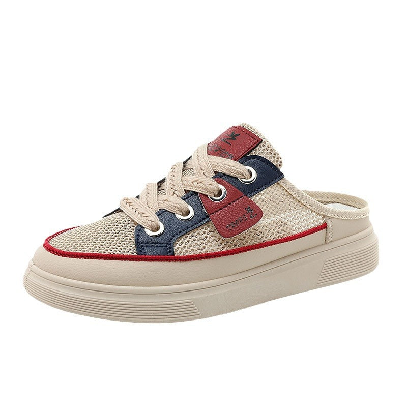 Damen Slip-On Sneakers mit luftdurchlässigem Obermaterial und flexibel rutschfester Sohle EB