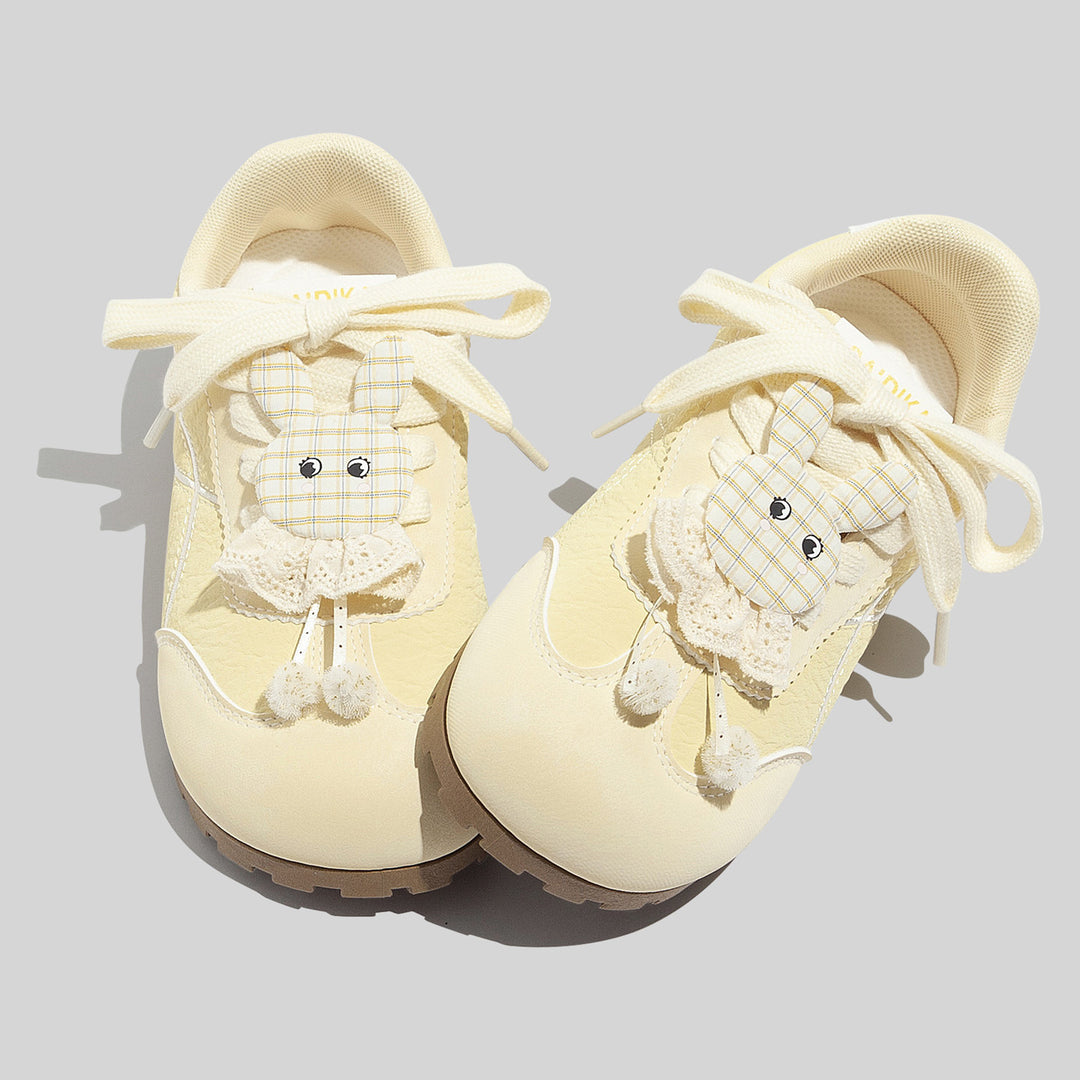 Damen Sneakers mit verspielt kreativem Hasenmotiv und bequemer Sohle EB