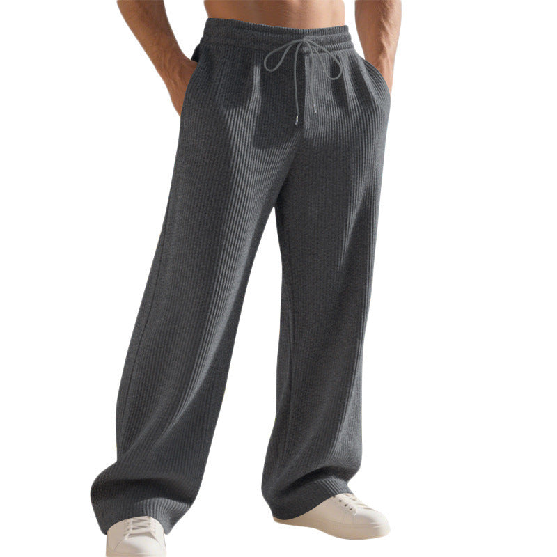 Herren Relaxed-Fit Strick-Jogginghose mit feiner Rippstruktur EB