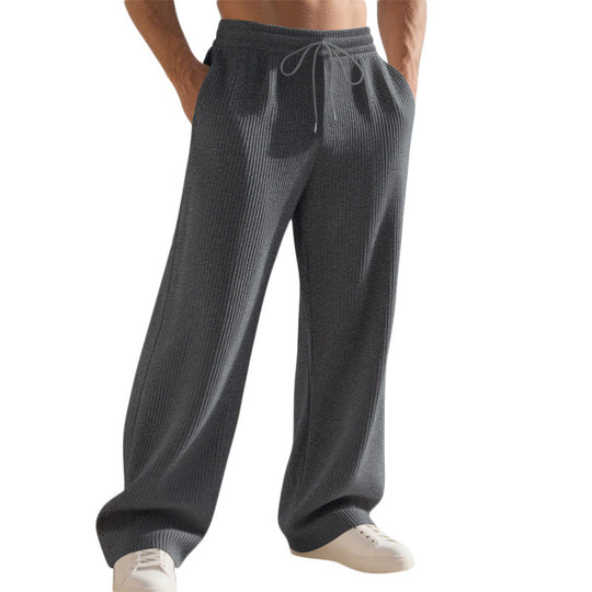 Herren Relaxed-Fit Strick-Jogginghose mit feiner Rippstruktur EB