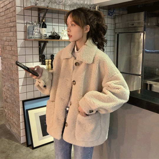 EB | Stylische Jacke Im Teddy-Design