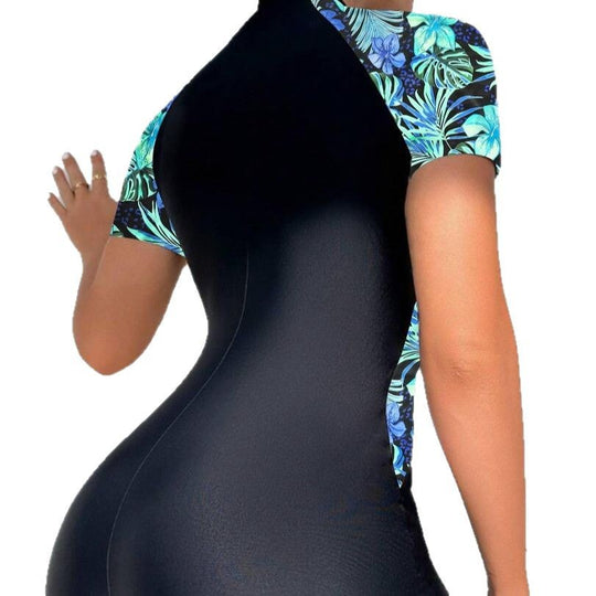 Damen Elasthischer Kurzarm-Surfsuit EB