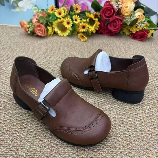 Damen Bequeme Clogs mit modischem Schnallen-Detail EB