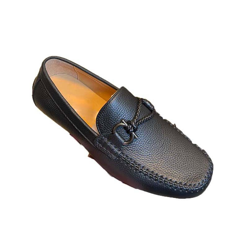 Damen Mokassin mit stilvollem Zierdetail aus hochwertigem Leder EB