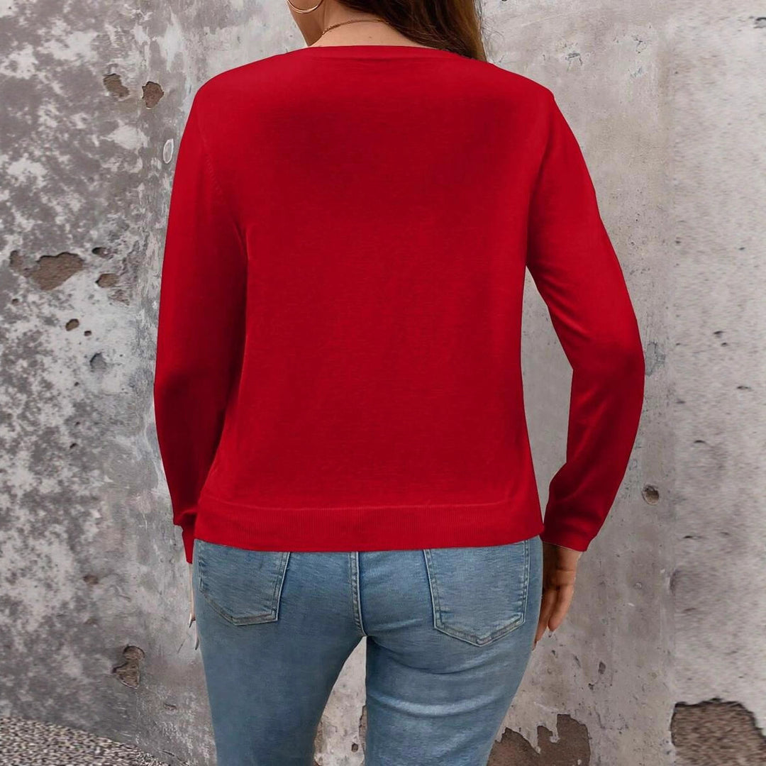 Damen Feine Strickjacke mit Knopfverschluss und eleganter Passform EB