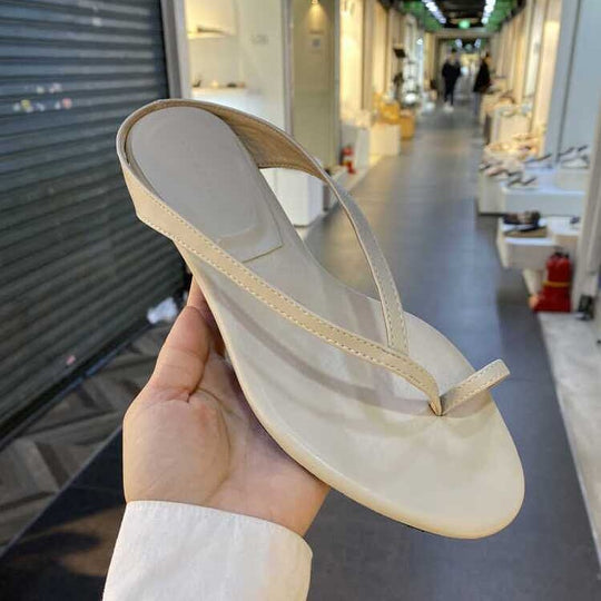 Damen elegante Zehentrenner-Sandalen mit komfortabler Fußbettgestaltung EB