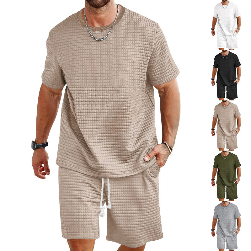 Herren lässiges Freizeit-Set aus hochwertigem Strukturmaterial EB