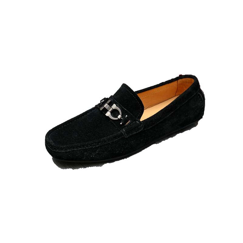 Damen Mokassin mit elegantem Zierdetail und hochwertiger Wildlederoberfläche EB