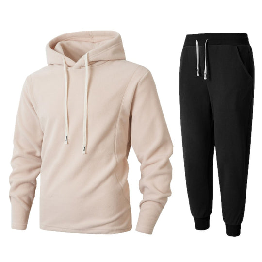 Damen Kuscheliger Fleece-Hoodie und Jogginghose Set EB