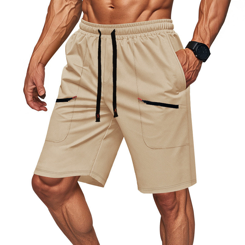 Herren Sportliche Shorts mit vielseitigen Taschen und elastischem Bund EB