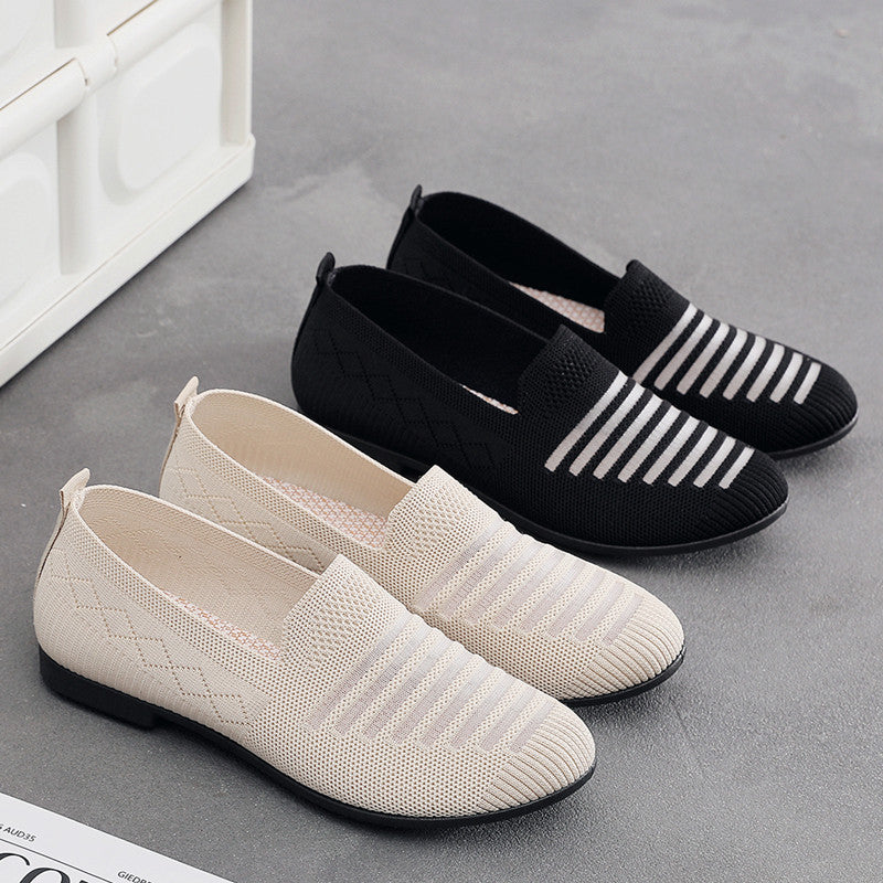 Damen Bequeme Slip-On Schuhe EB