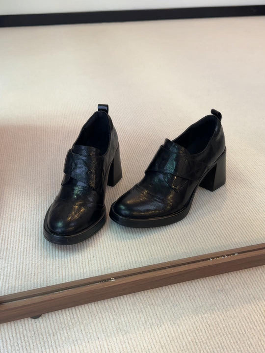 Damen elegante Stiefeletten mit modischem Riemendesign und bequemem Blockabsatz EB