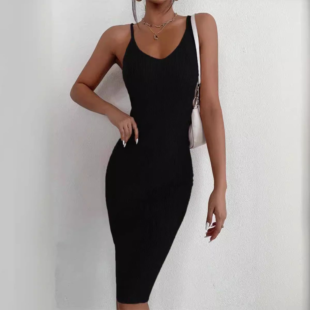 Damen Strickkleid mit figurbetontem Schnitt EB