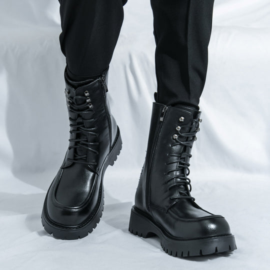 Damen Hohe Schnürboots mit rutschfester Sohle und robustem Obermaterial EB