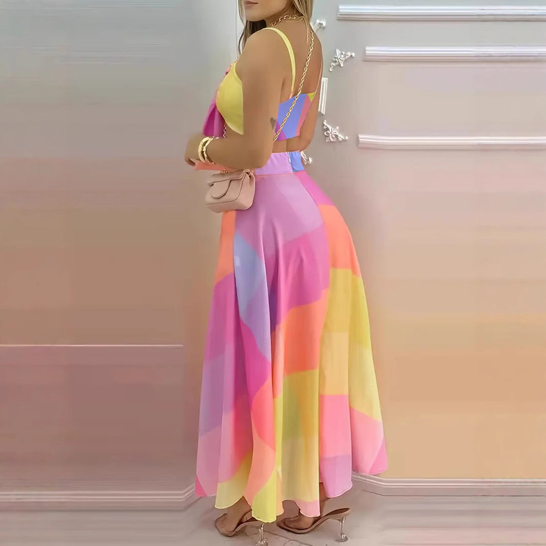 Damen Maxikleid mit raffiniertem Knotendesign EB