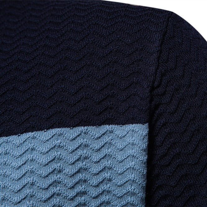Herren Polo-Shirt mit modernen Strukturmustern EB