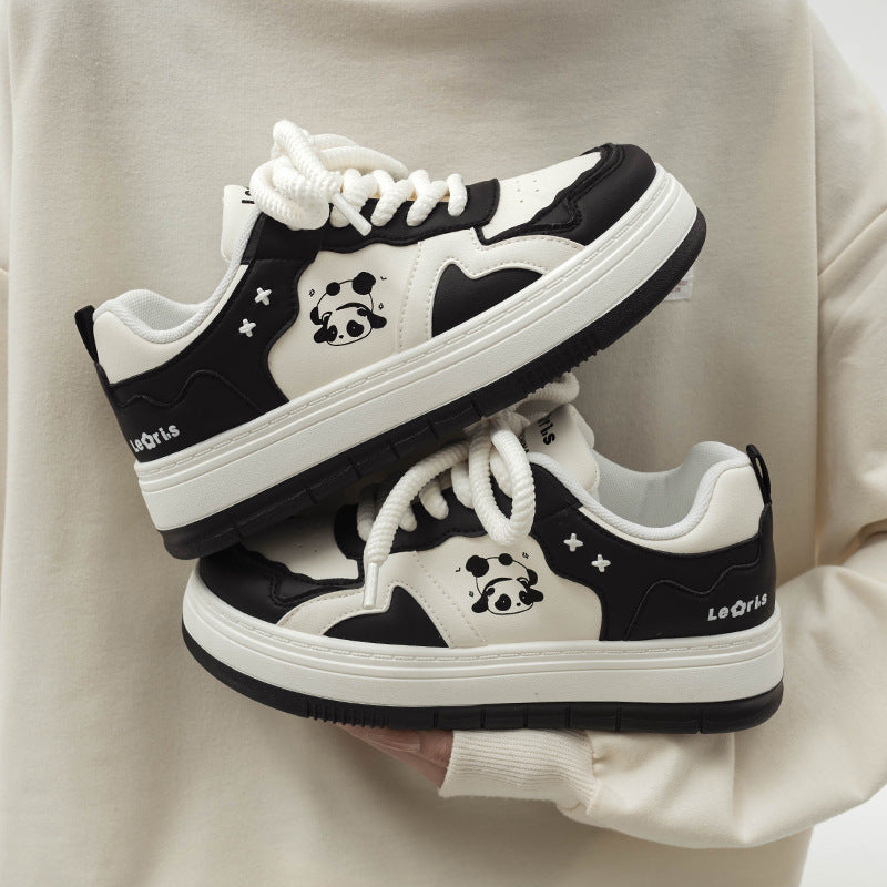 Damen Sportliche Sneaker mit niedlichem Tier-Motiv EB