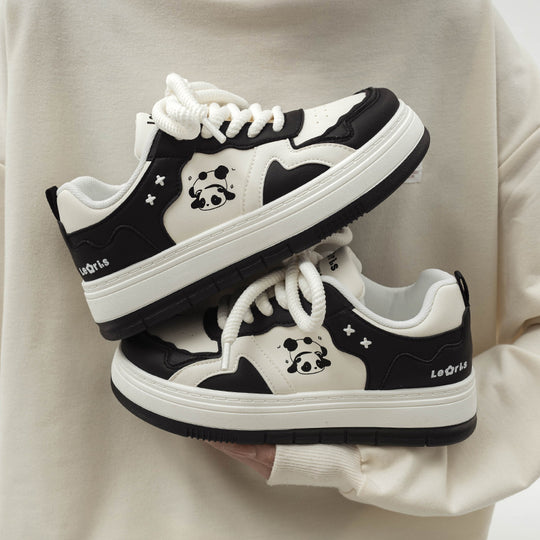 Damen Sportliche Sneaker mit niedlichem Tier-Motiv EB