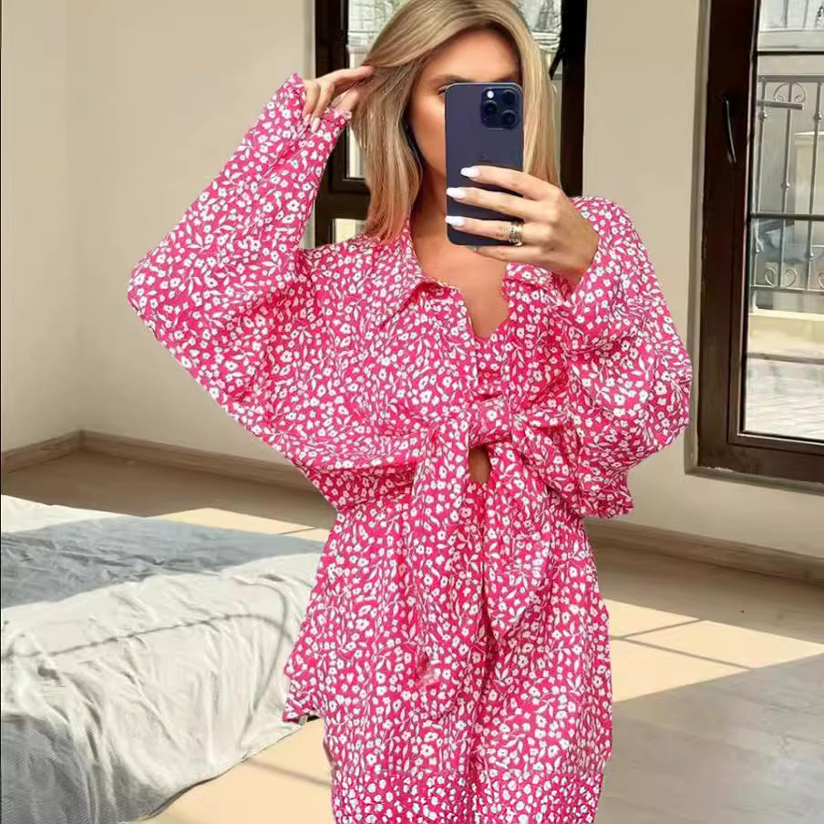 Damen Blusenkleid mit schickem Auschnitt EB