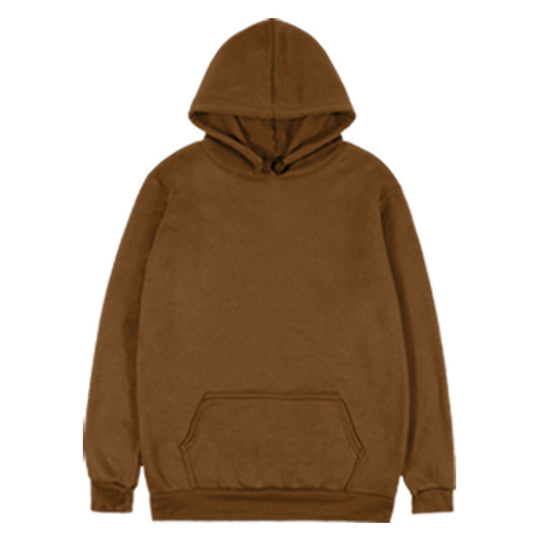 Unisex schlichter Kapuzenpullover mit Kängurutasche, gerippten Bündchen und relaxed Fit EB