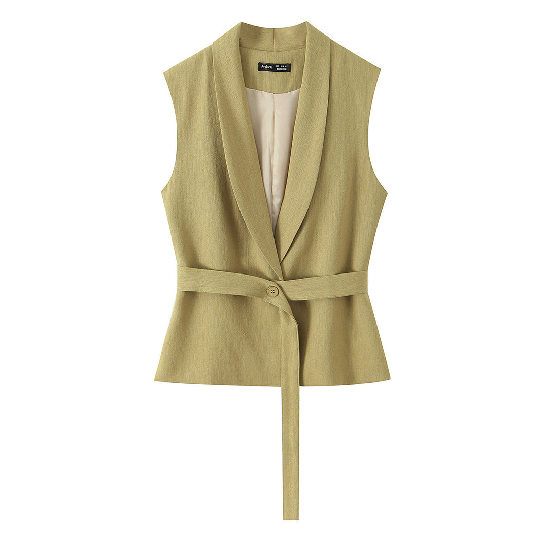 Damen modisches Blazer- und Palazzo-Hosen-Set mit taillierter Silhouette EB