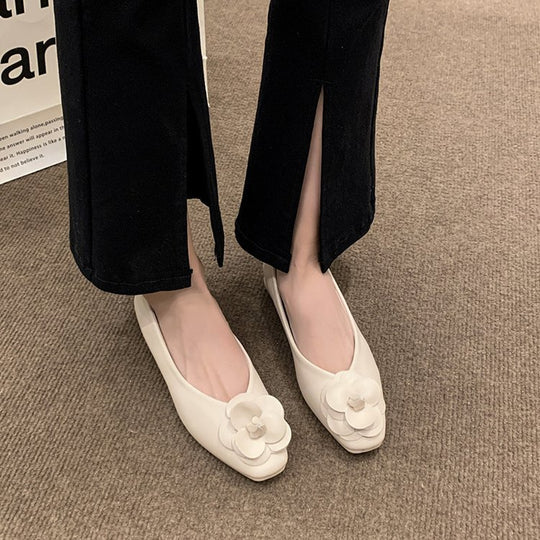 Damen Ballerinas mit floralem Dekor EB