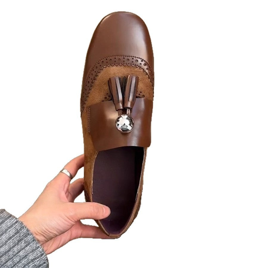 Damen Mokassins mit dekorativen Quasten und edlen Details EB