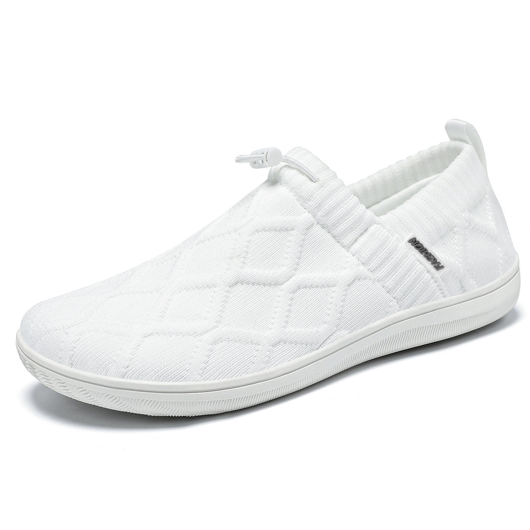 Damen Bequeme Slip-On Freizeit-Schuhe mit elastischem Einstieg und atmungsaktiver Struktur EB