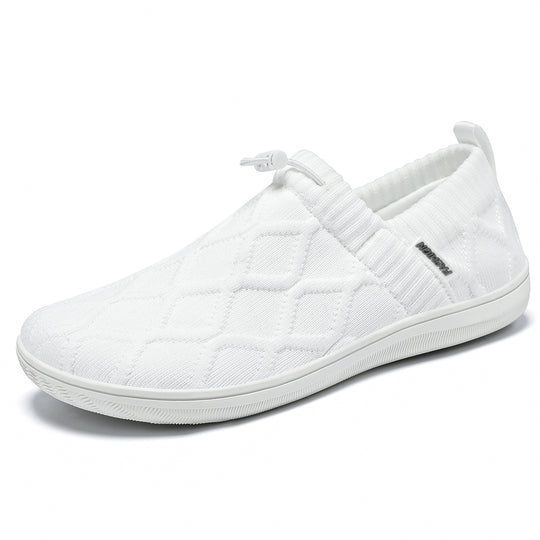 Damen Bequeme Slip-On Freizeit-Schuhe mit elastischem Einstieg und atmungsaktiver Struktur EB