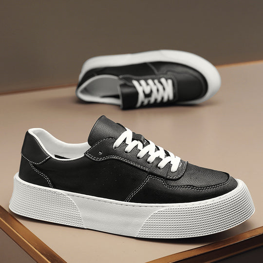 Damen Modische Sneakers mit hohem Plateau und strapazierfähigem Obermaterial EB