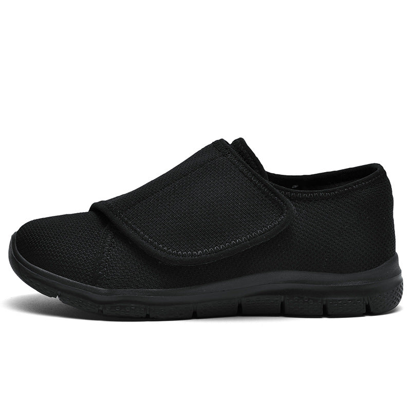 Damen Bequeme Slip-On Sneakers mit hygienischem Designer-Klettverschluss EB