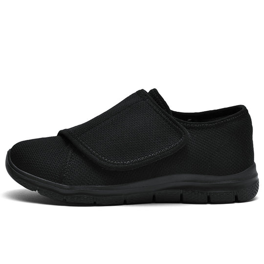 Damen Bequeme Slip-On Sneakers mit hygienischem Designer-Klettverschluss EB