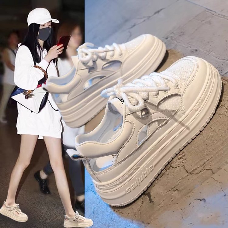 Damen Plattform-Sneaker mit atmungsaktivem Obermaterial und trendiger Sohlentechnologie EB