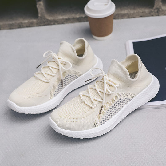 Damen Sportliche Sneaker mit atmungsaktivem Obermaterial und stoßdämpfender Sohle EB
